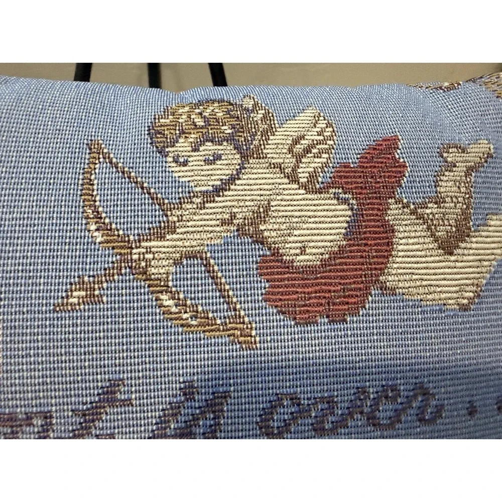Vintage Tapestry Throw Pillow Sz ~11